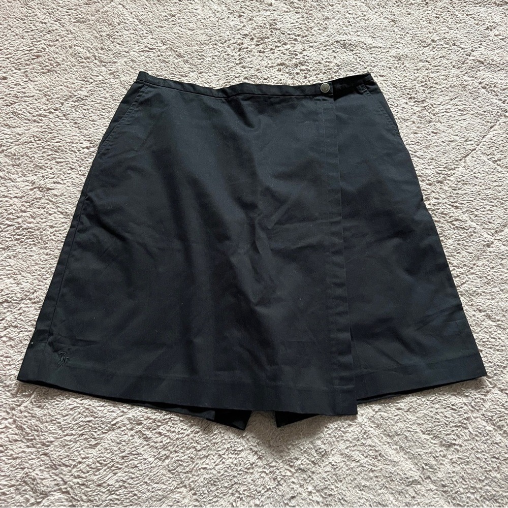 Vtg Ralph Lauren Sport High Waist Cotton Skort Preppy Old Money Minimalist Sz 12